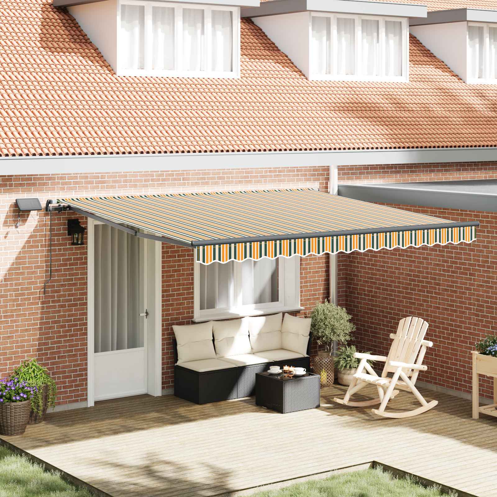 Retractable Awning Fabric And Aluminium