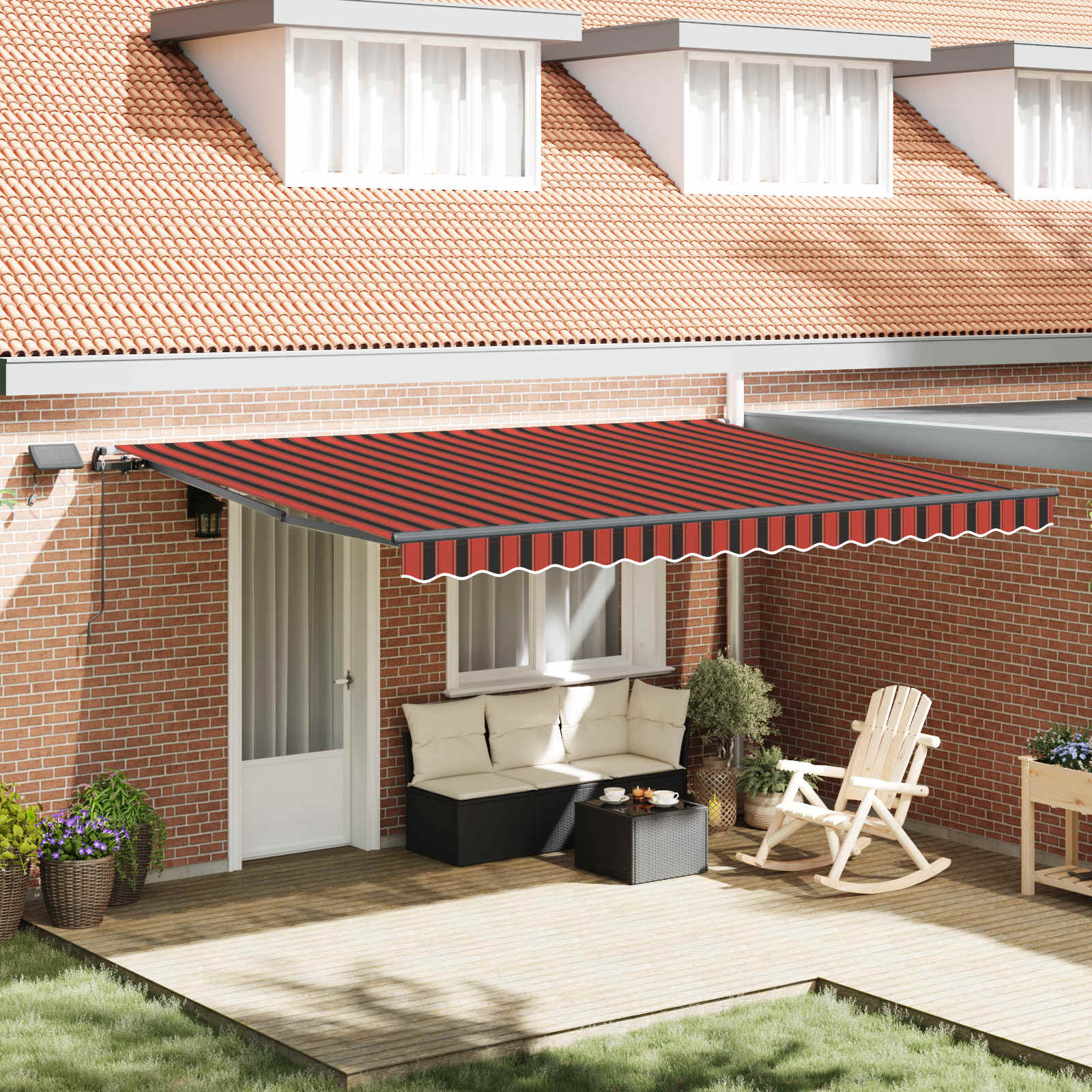 Retractable Awning Fabric And Aluminium