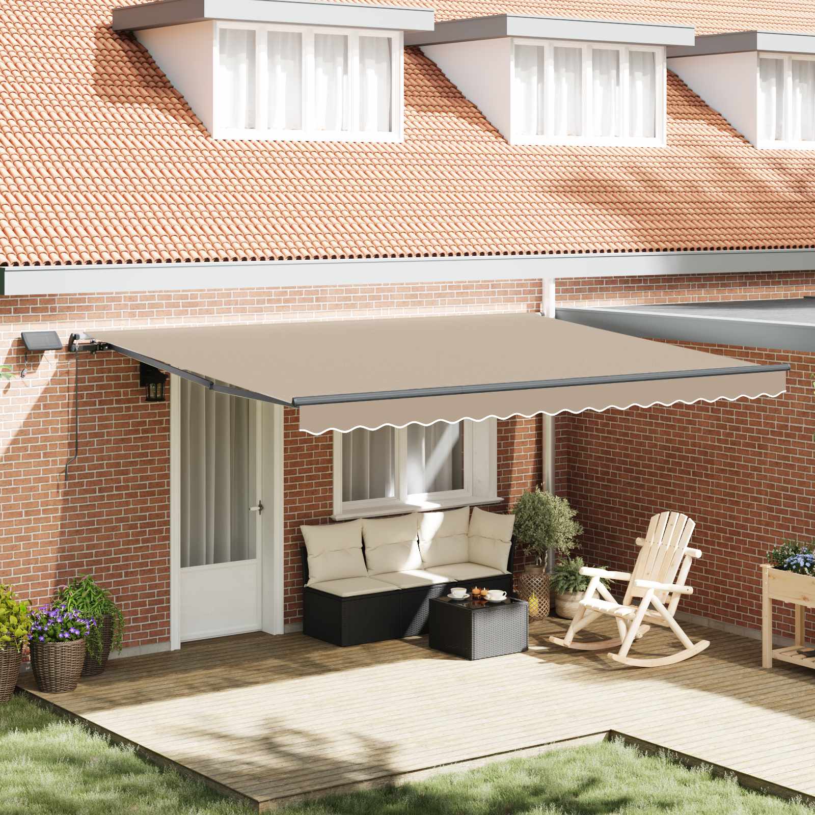 Retractable Awning Fabric And Aluminium