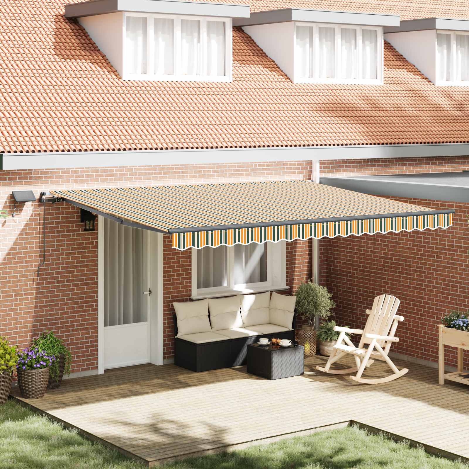 Retractable Awning Fabric And Aluminium