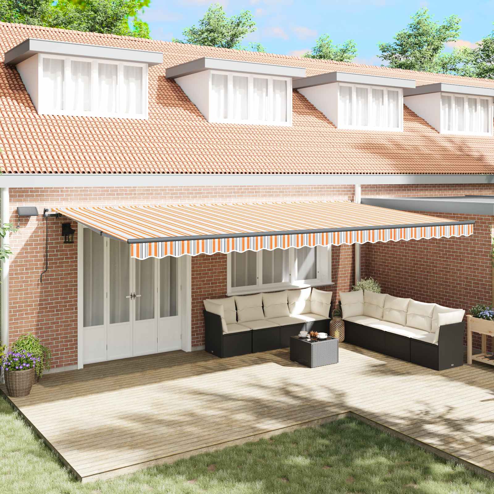 Retractable Awning Fabric And Aluminium