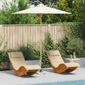 Garden Parasol Ø 180 X 230 Cm Bamboo