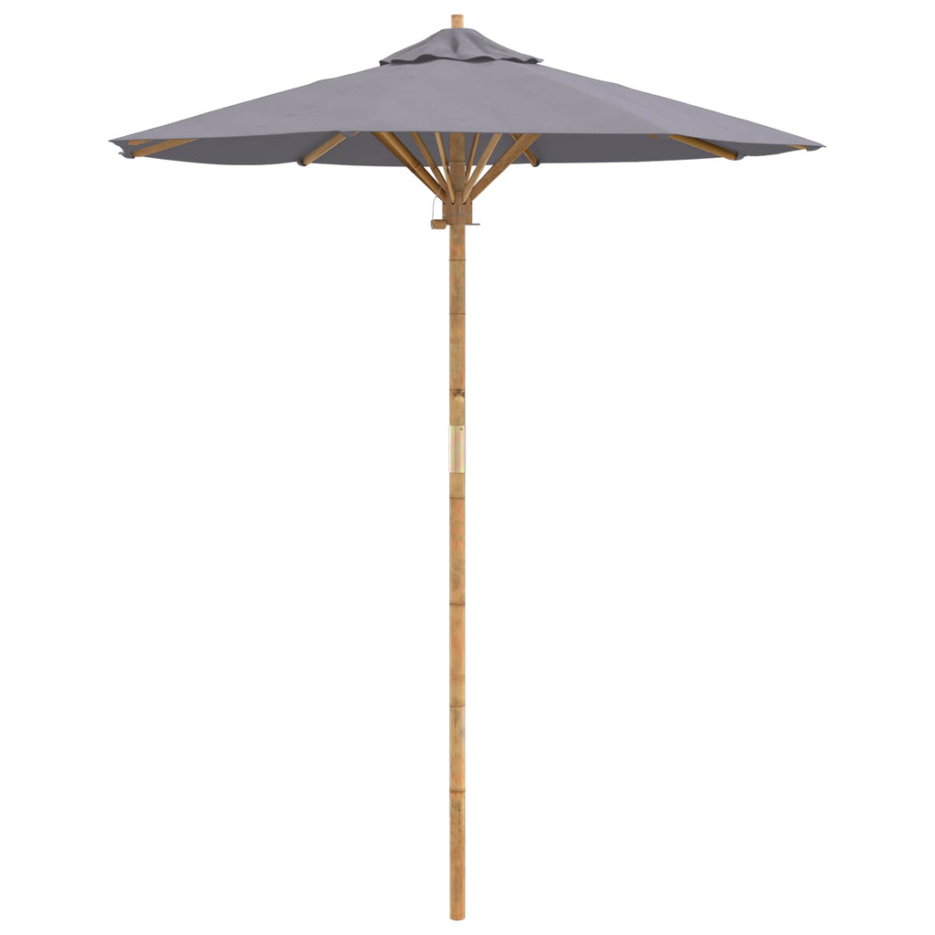 Garden Parasol Ø 180 X 230 Cm Bamboo