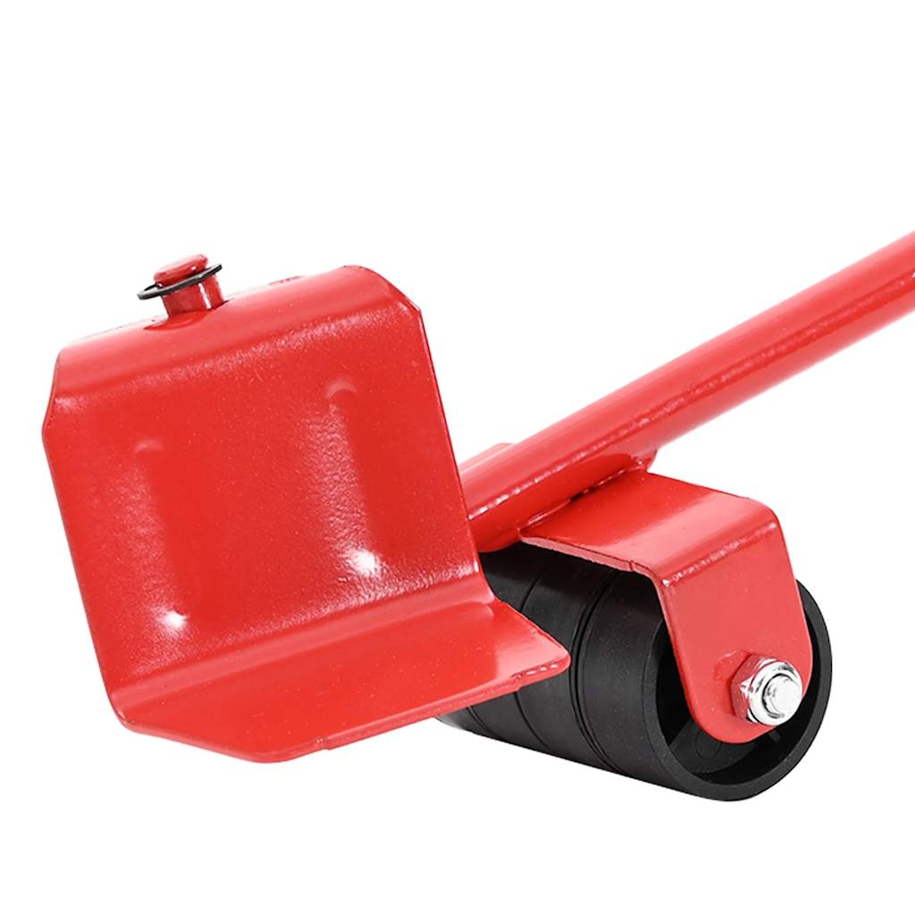 Furniture Rollers 8 Pcs With Lifters Red 9,8X7.5X3 Cm 150 Kg