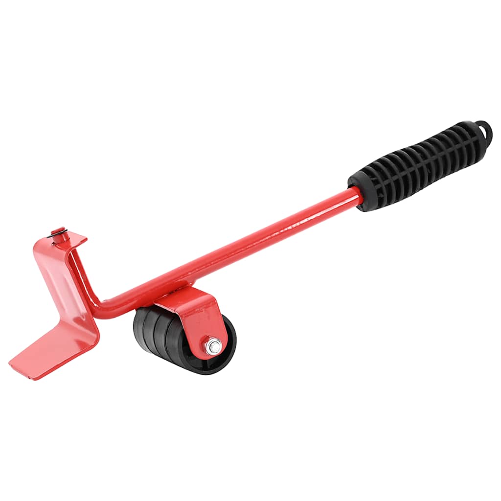 Furniture Rollers 8 Pcs With Lifters Red 9,8X7.5X3 Cm 150 Kg