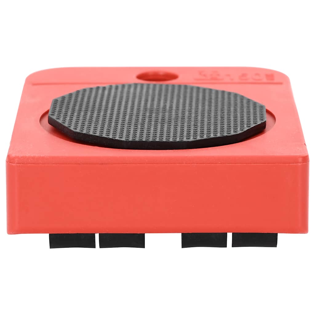 Furniture Rollers 8 Pcs With Lifters Red 9,8X7.5X3 Cm 150 Kg