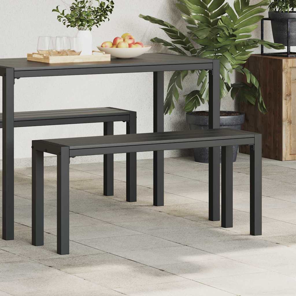 Garden Bench 100 X 28 X 45Cm Steel