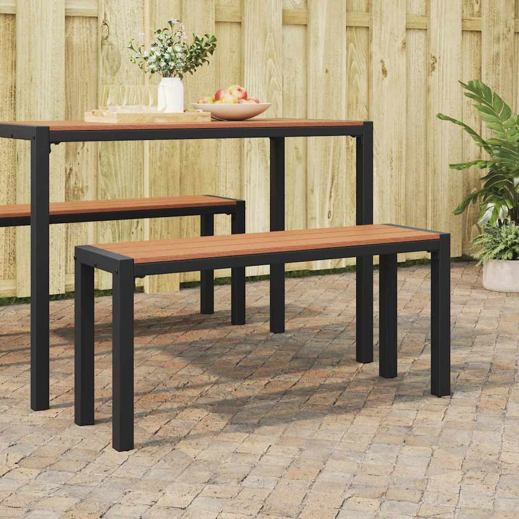 Garden Bench 100 X 28 X 45Cm Steel