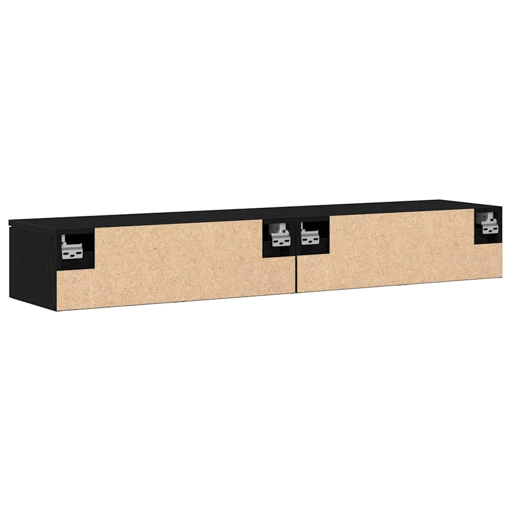 Wall-Mounted Cabinet 2 Pcs 68 X 30 X 20 Cm