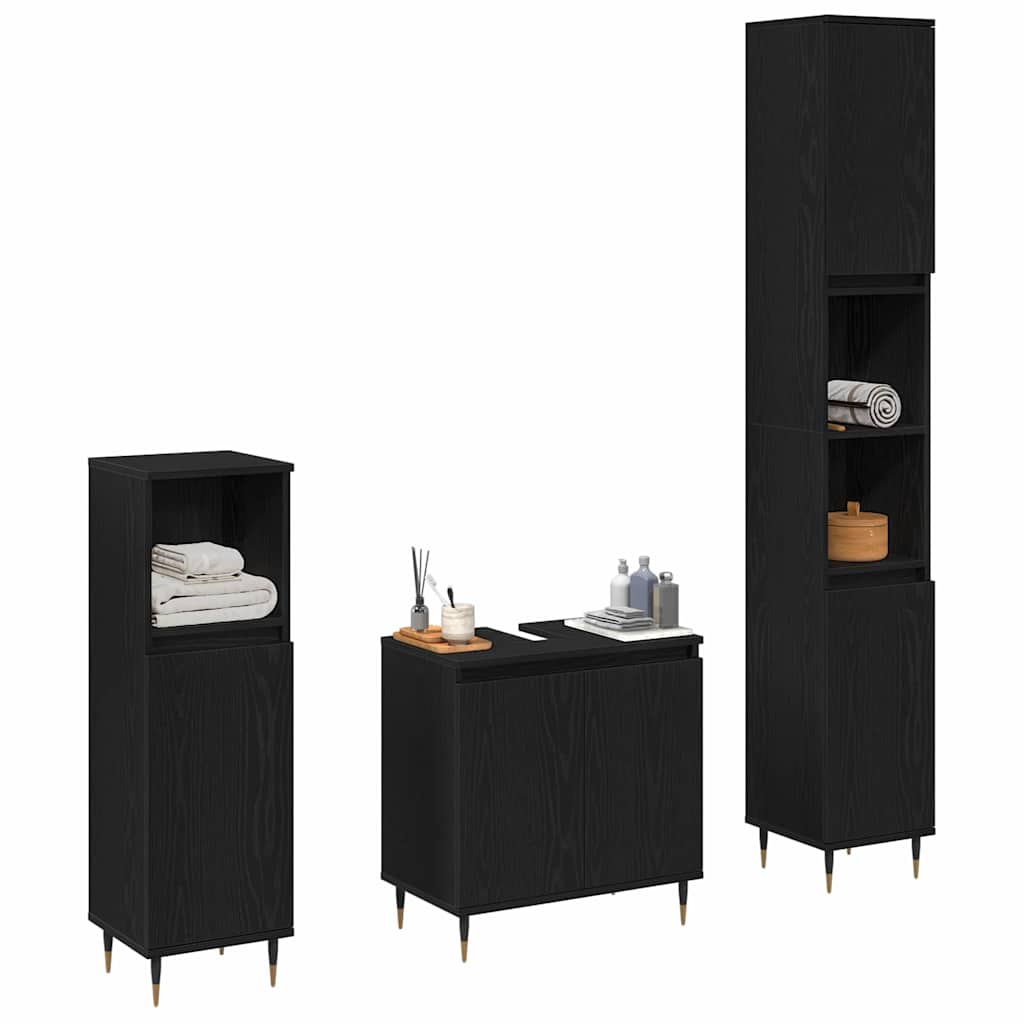 Bathroom Furniture Set 3 Pcs 30 X 30 X 190 Cm