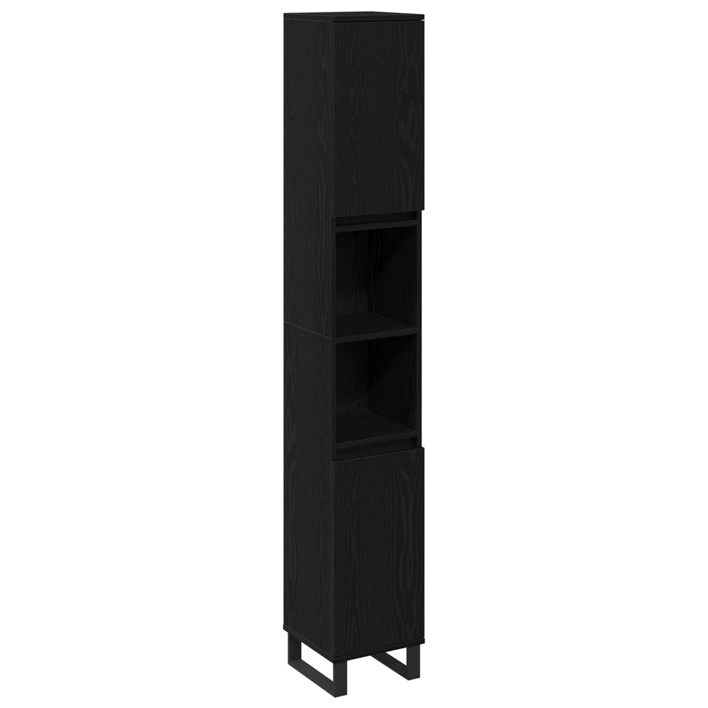Bathroom Furniture Set Wall-Mounted With Door 3 Pcs