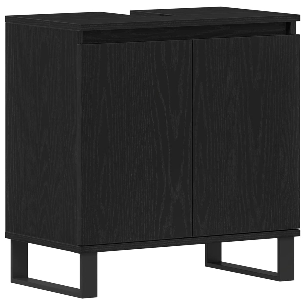 Bathroom Furniture Set Wall-Mounted With Door 3 Pcs