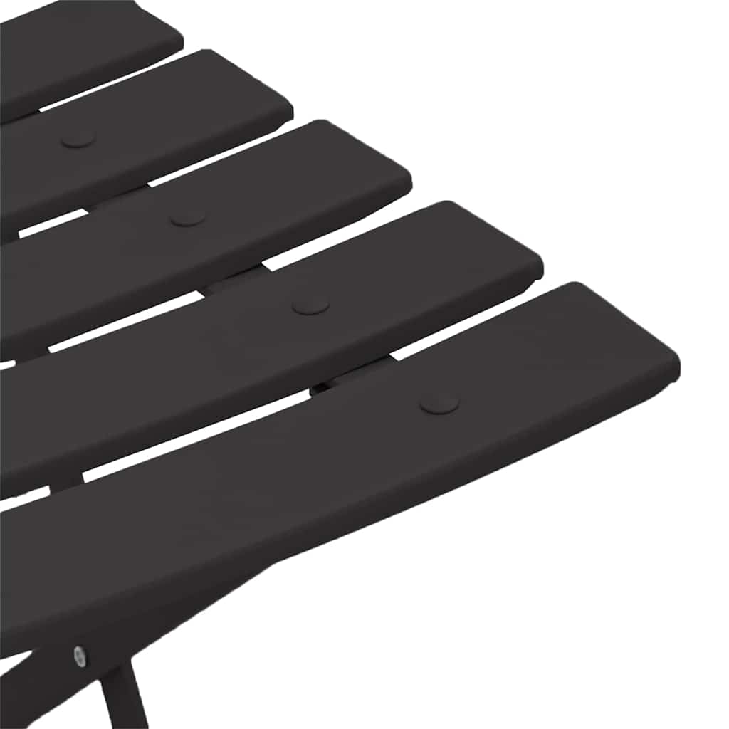 Garden Folding Chair 2 Pcs 42 X 46 X 82Cm Metal