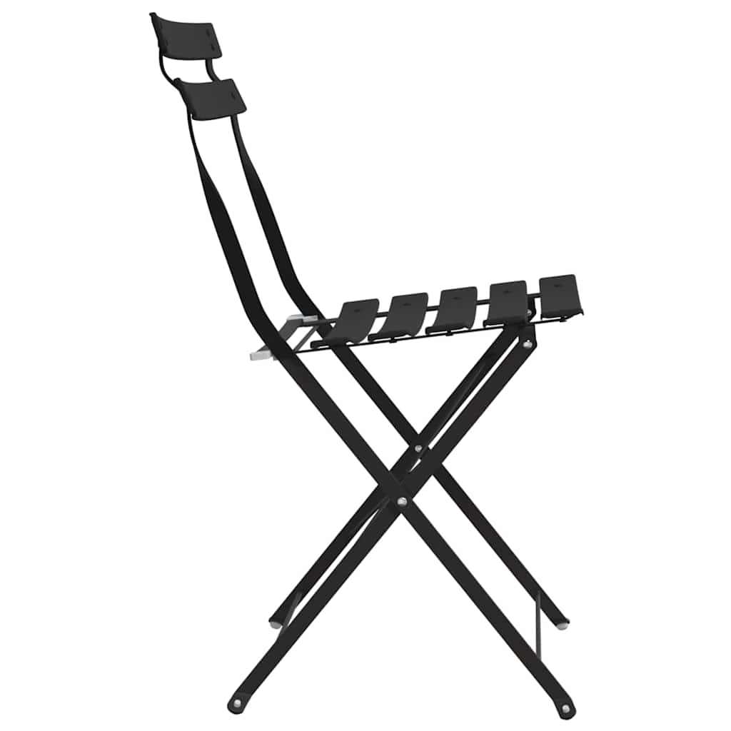Garden Folding Chair 2 Pcs 42 X 46 X 82Cm Metal