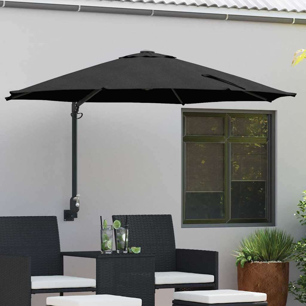 Garden Parasol 248 X 248 X 148 Cm Polyester And Steel