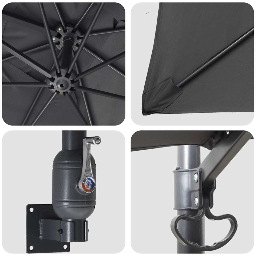 Garden Parasol 248.5 X 247.5 X 160 Cm