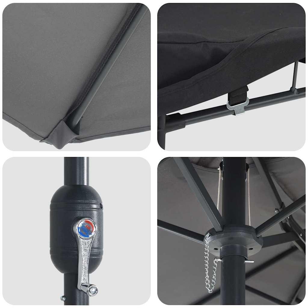 Garden Parasol 385 X 209 X 244 Cm
