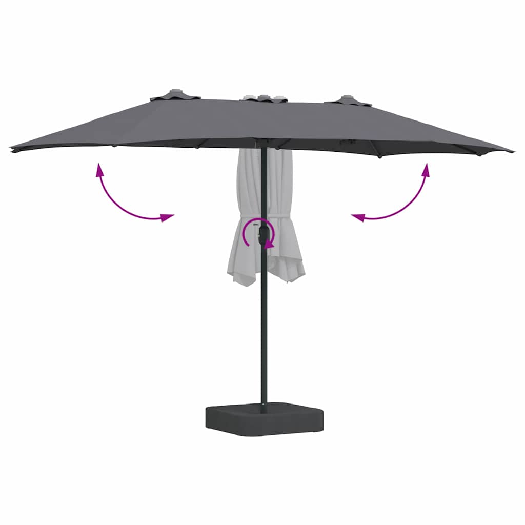 Garden Parasol 385 X 209 X 244 Cm