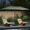 Garden Parasol 385 X 209 X 244 Cm Polyester