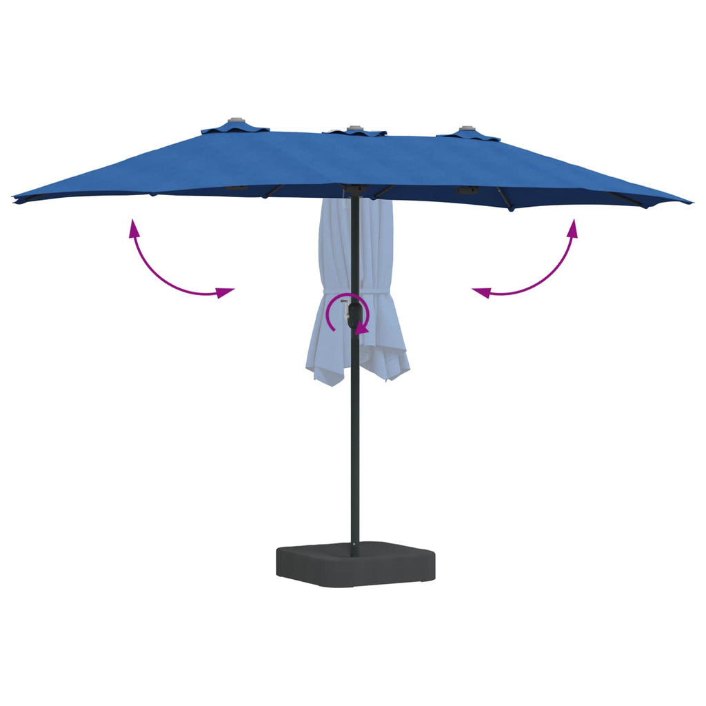 Garden Parasol 385 X 209 X 244 Cm Polyester