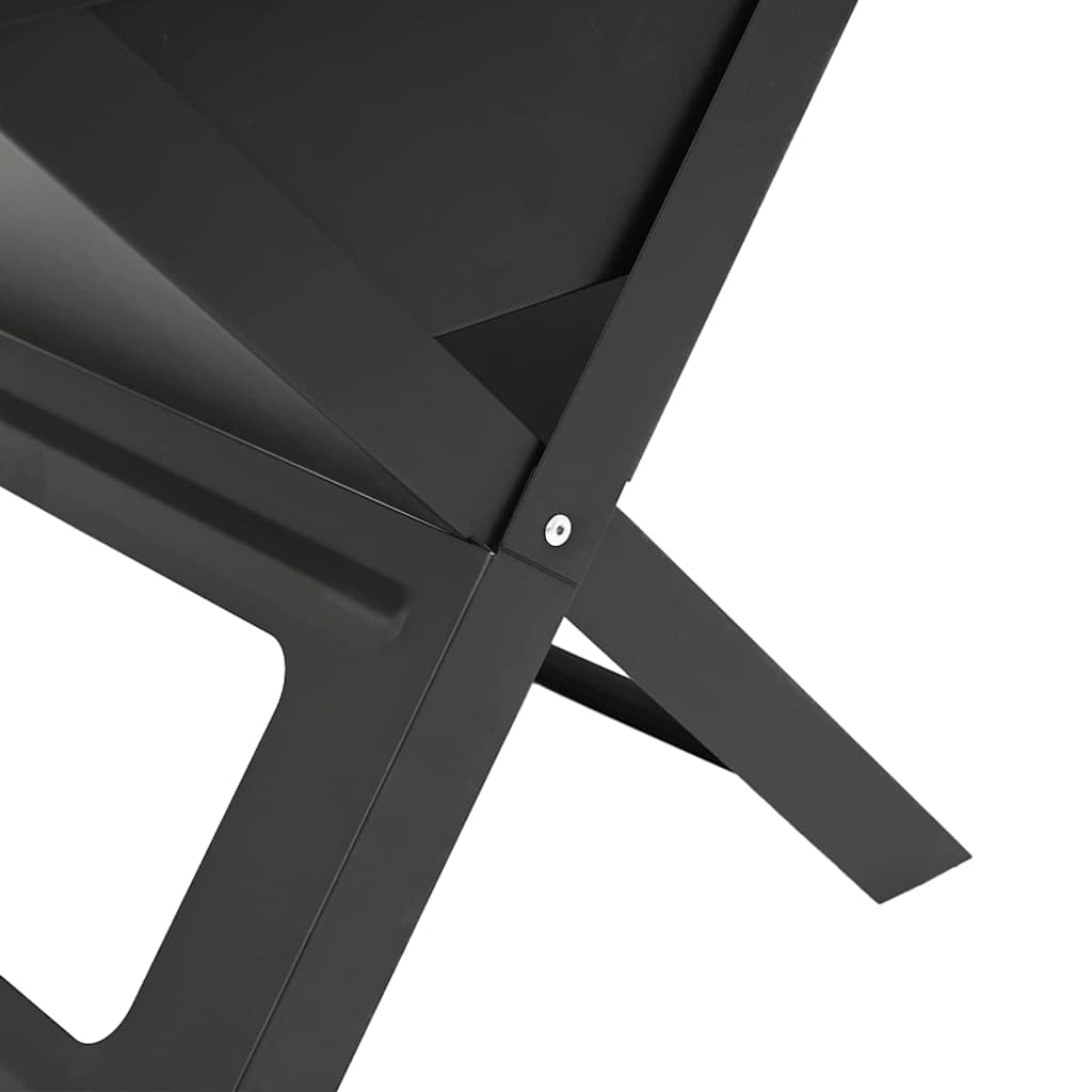 Outdoor Grill Black 46 X 31 X 31 Cm Steel