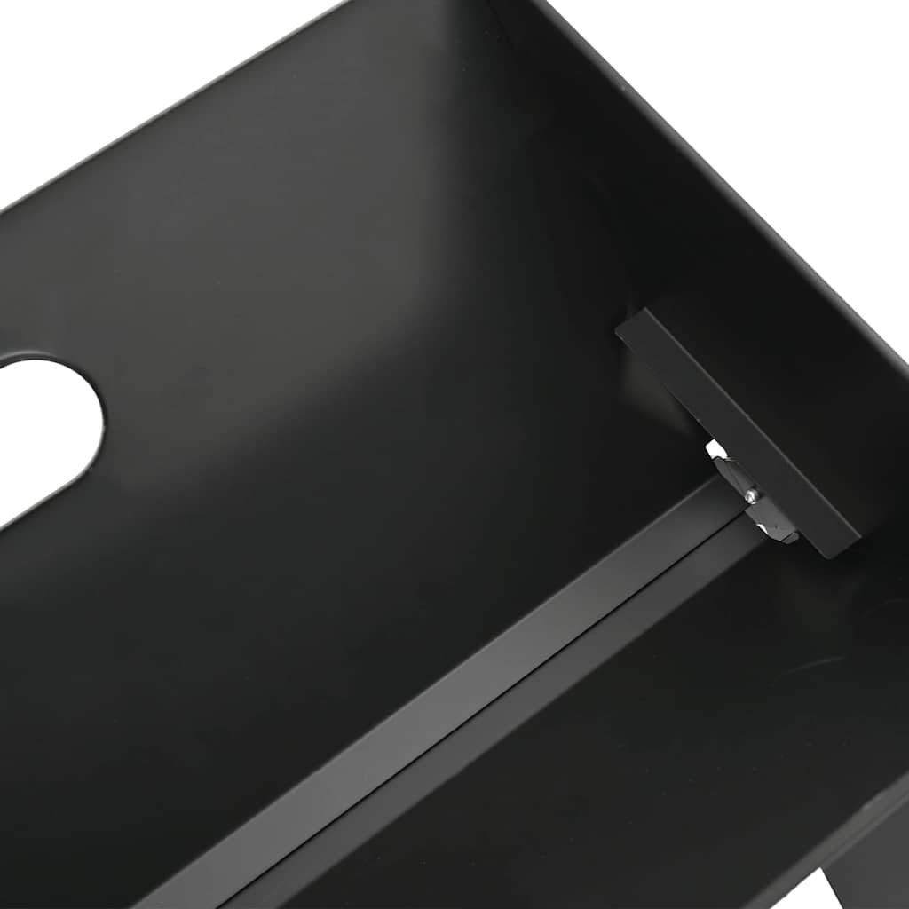 Outdoor Grill Black 46 X 31 X 31 Cm Steel