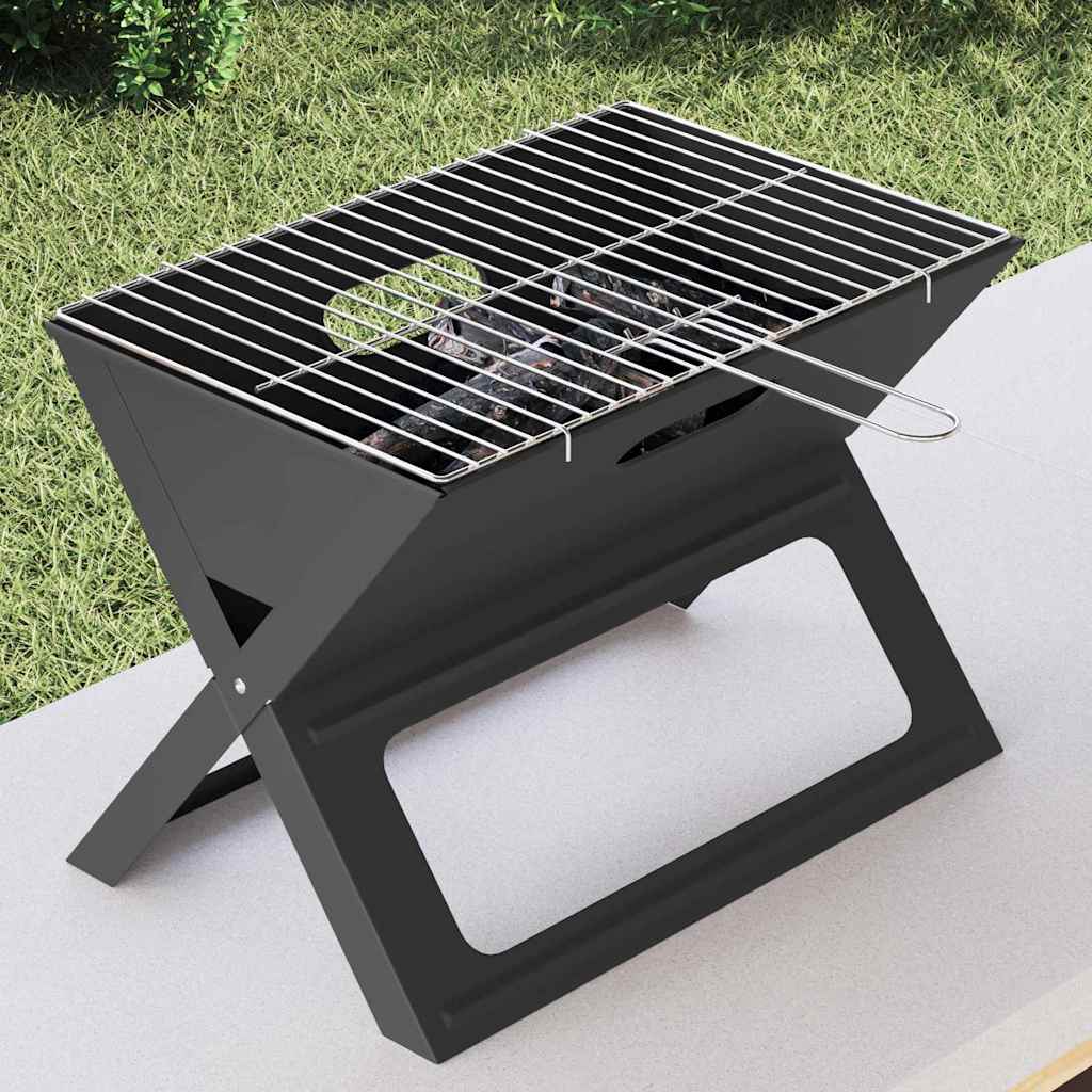 Outdoor Grill Black 46 X 31 X 31 Cm Steel