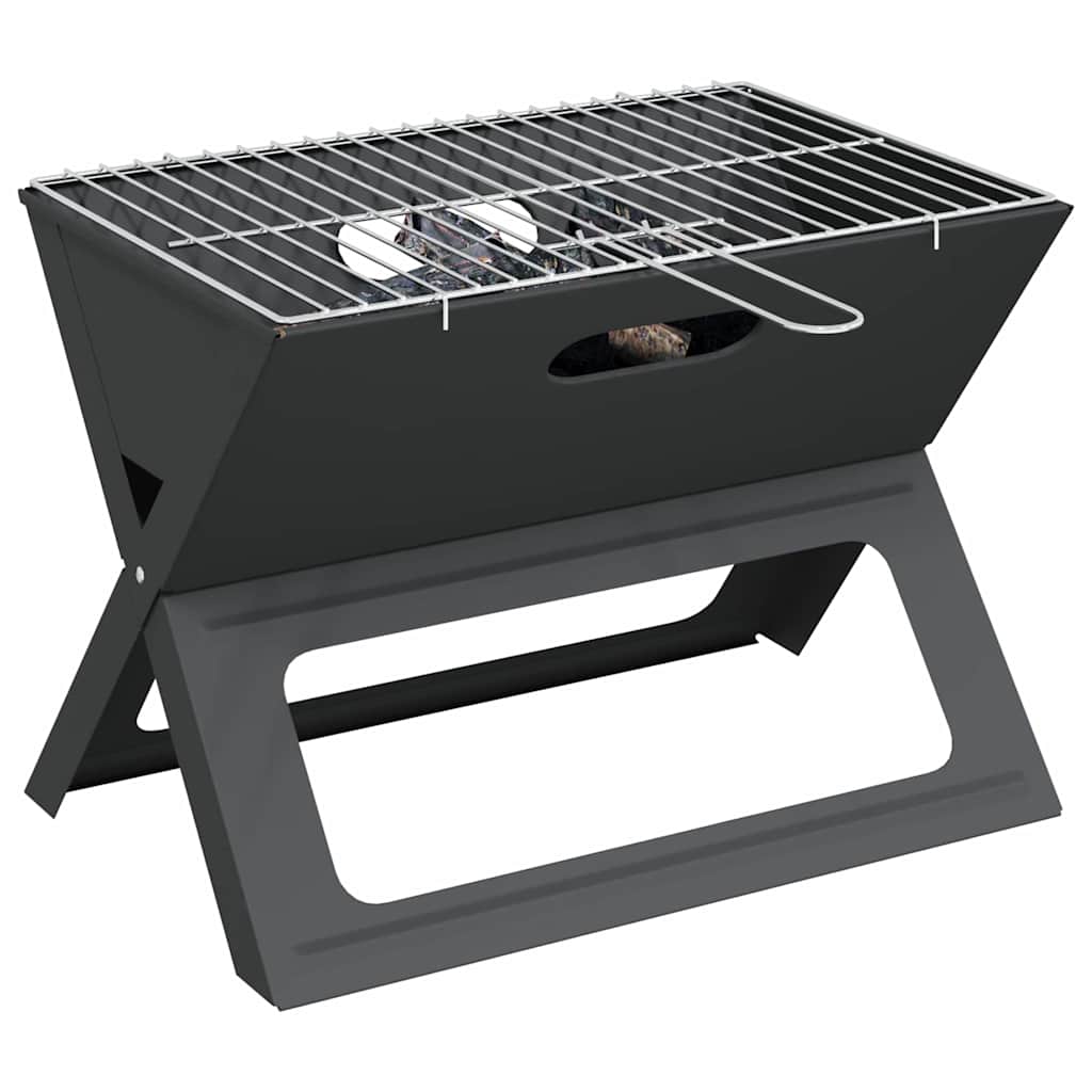 Outdoor Grill Black 46 X 31 X 31 Cm Steel