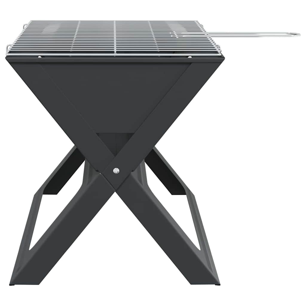 Outdoor Grill Black 46 X 31 X 31 Cm Steel