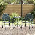 Garden Chair 2 Pcs 55 X 56.5 X 91Cm Aluminium