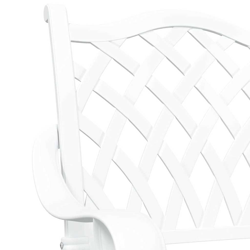 Garden Chair 2 Pcs 56 X 55 X 92.5Cm Aluminium