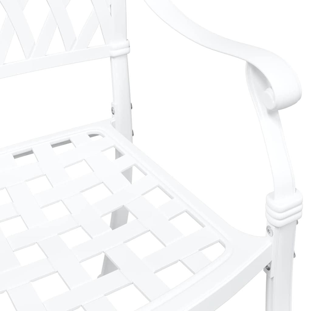 Garden Chair 2 Pcs 56 X 55 X 92.5Cm Aluminium