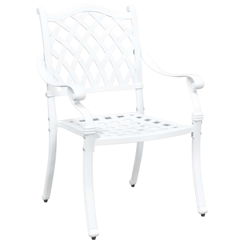 Garden Chair 2 Pcs 56 X 55 X 92.5Cm Aluminium