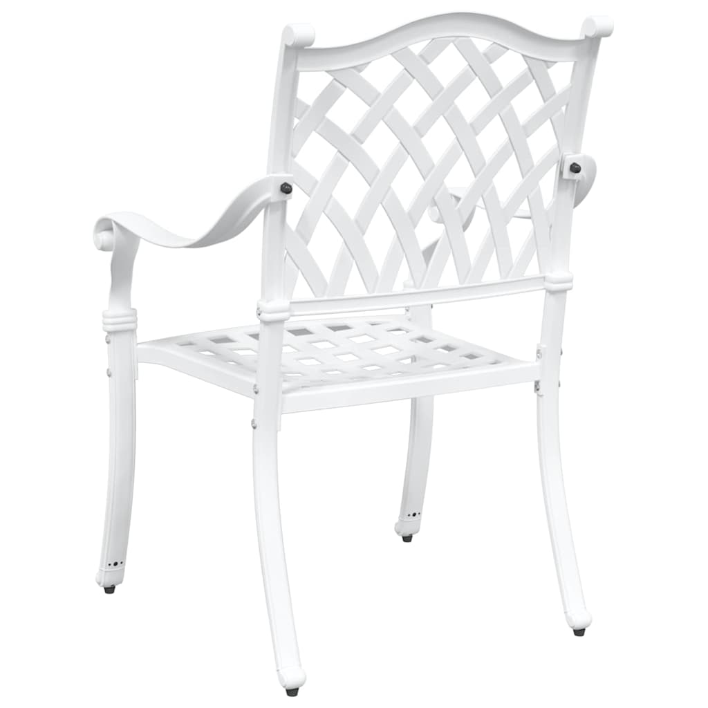 Garden Chair 2 Pcs 56 X 55 X 92.5Cm Aluminium
