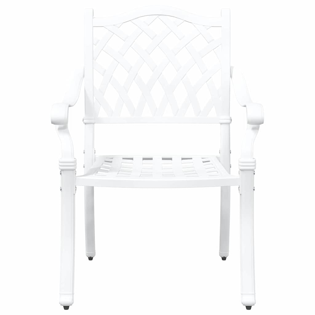 Garden Chair 2 Pcs 56 X 55 X 92.5Cm Aluminium