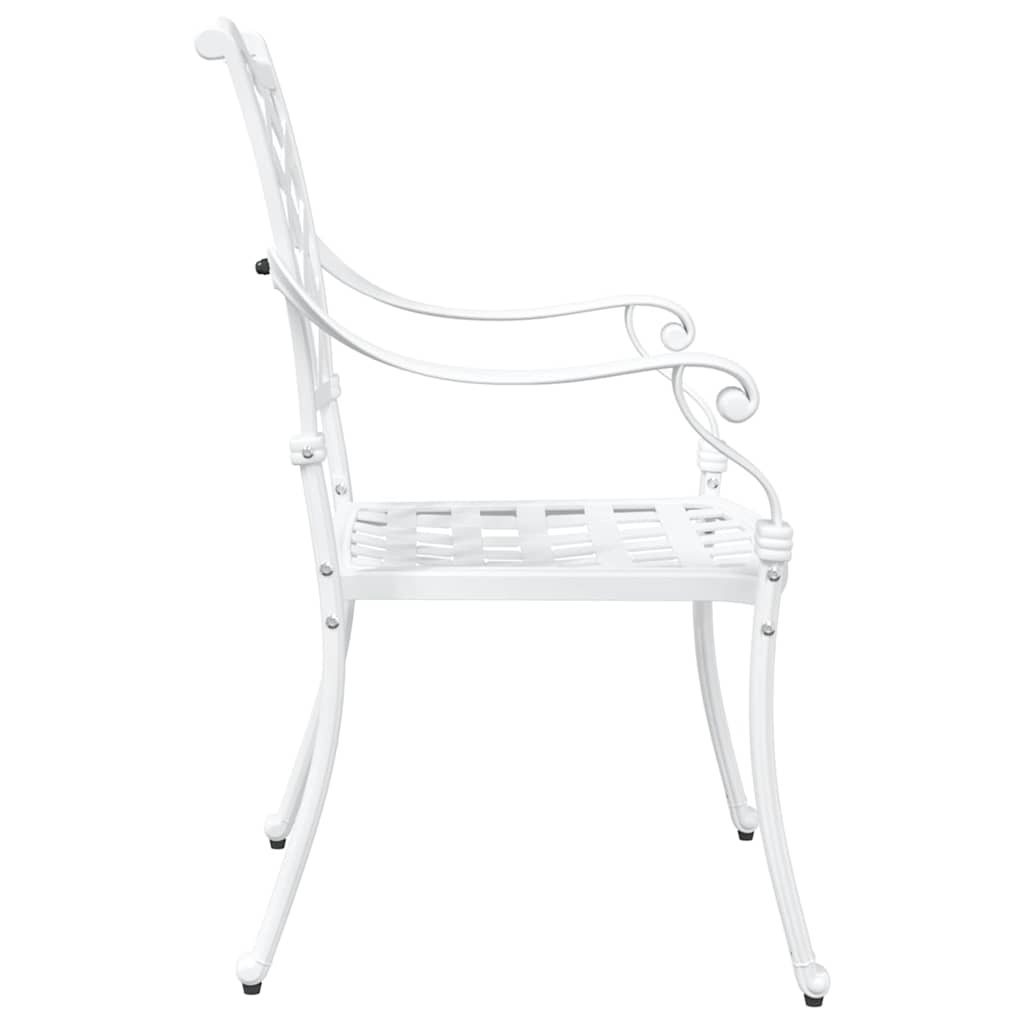 Garden Chair 2 Pcs 56 X 55 X 92.5Cm Aluminium