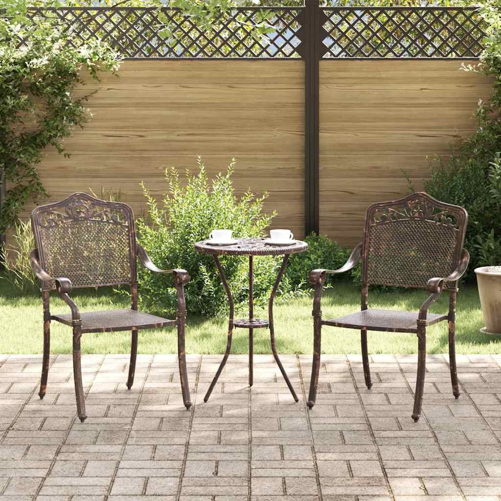Garden Chair 2 Pcs 64 X 62 X 93Cm Aluminium