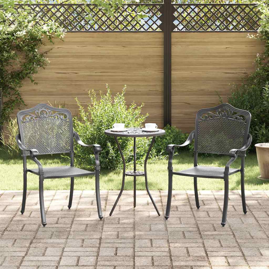 Garden Chair 2 Pcs 64 X 62 X 93Cm Aluminium