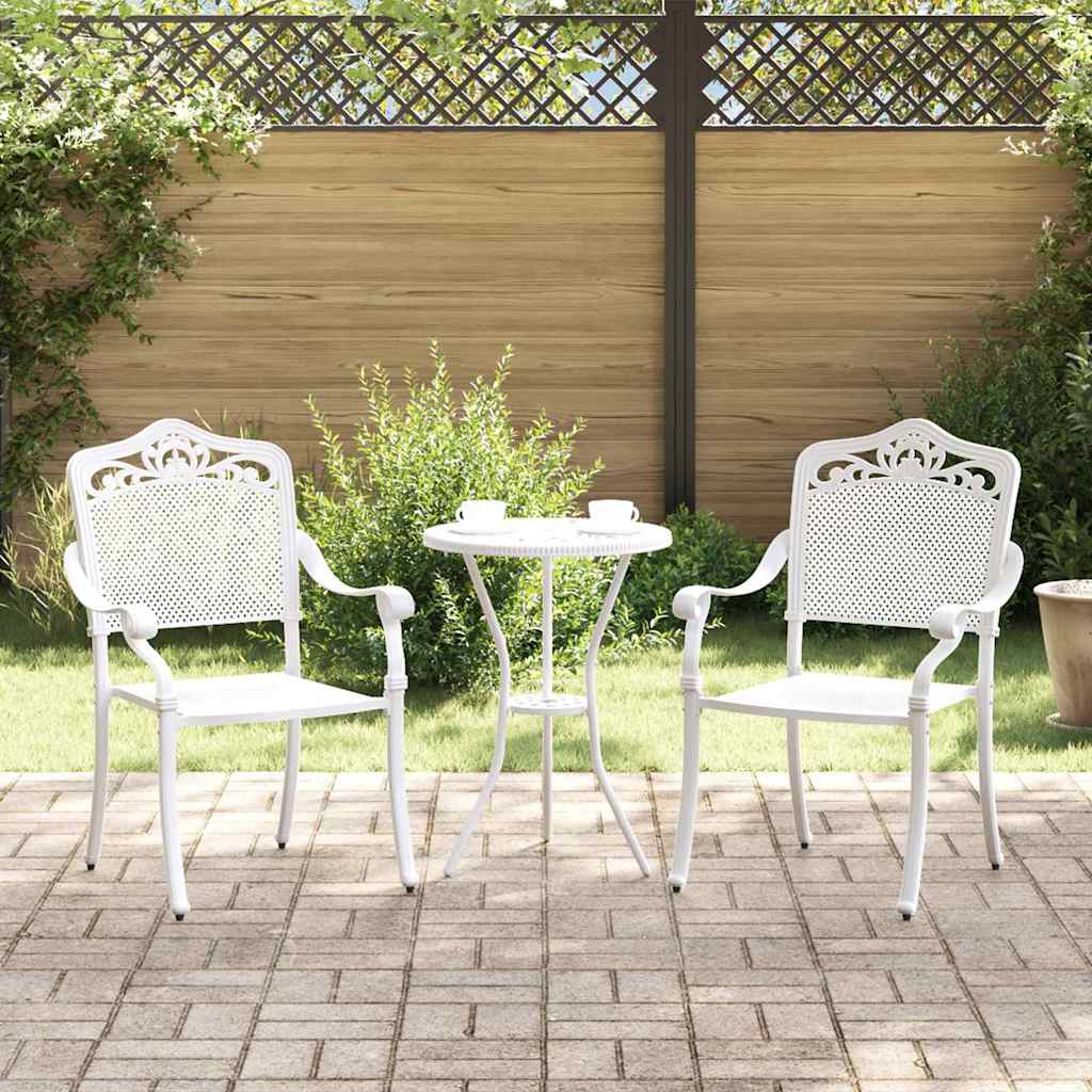 Garden Chair 2 Pcs 64 X 62 X 93Cm Aluminium