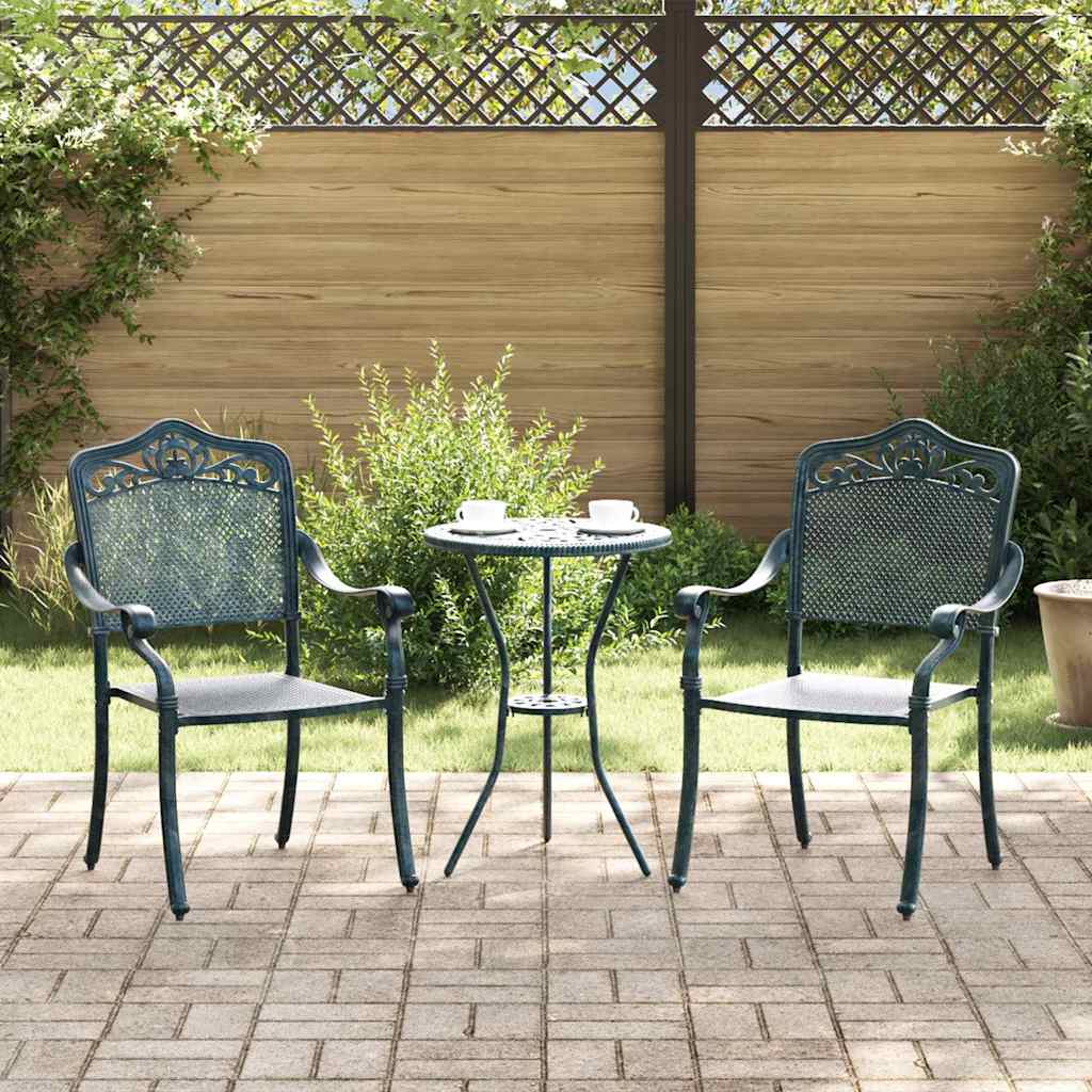 Garden Chair 2 Pcs 64 X 62 X 93Cm Aluminium