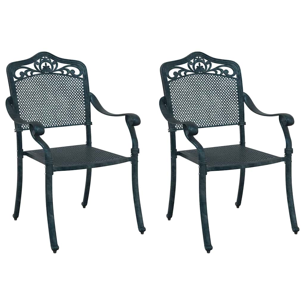 Garden Chair 2 Pcs 64 X 62 X 93Cm Aluminium