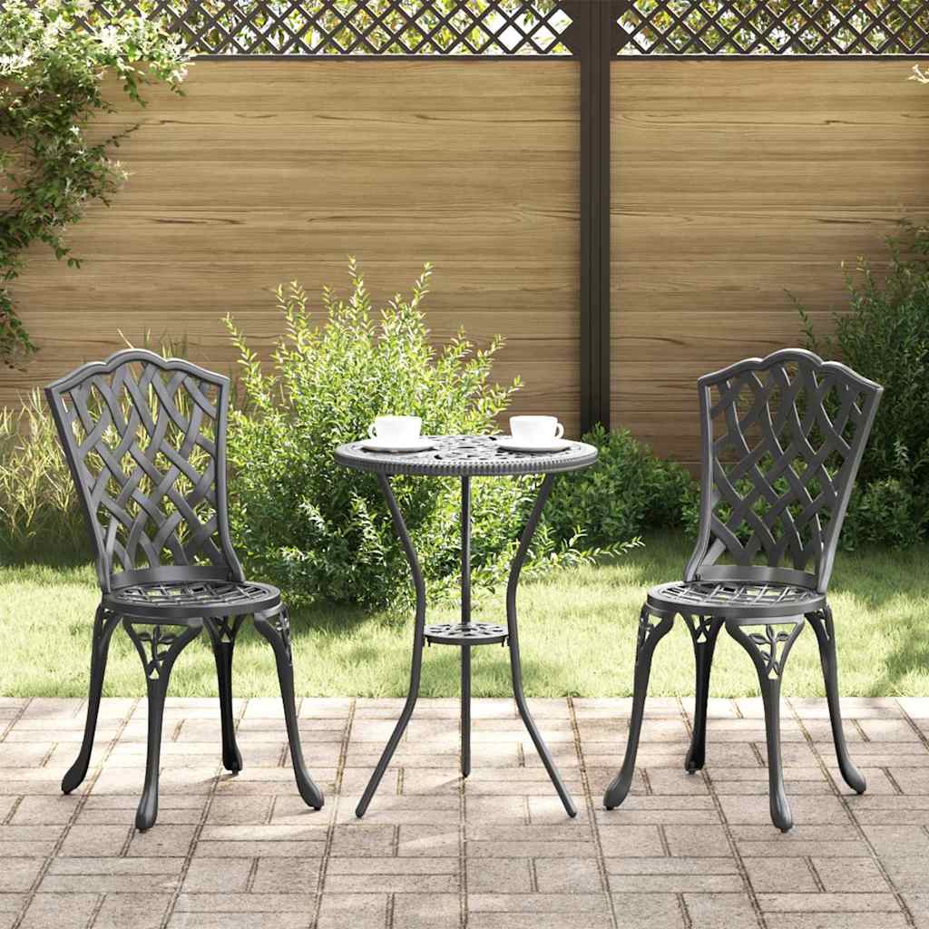 Garden Chair 2 Pcs 39 X 40 X 87Cm Aluminium
