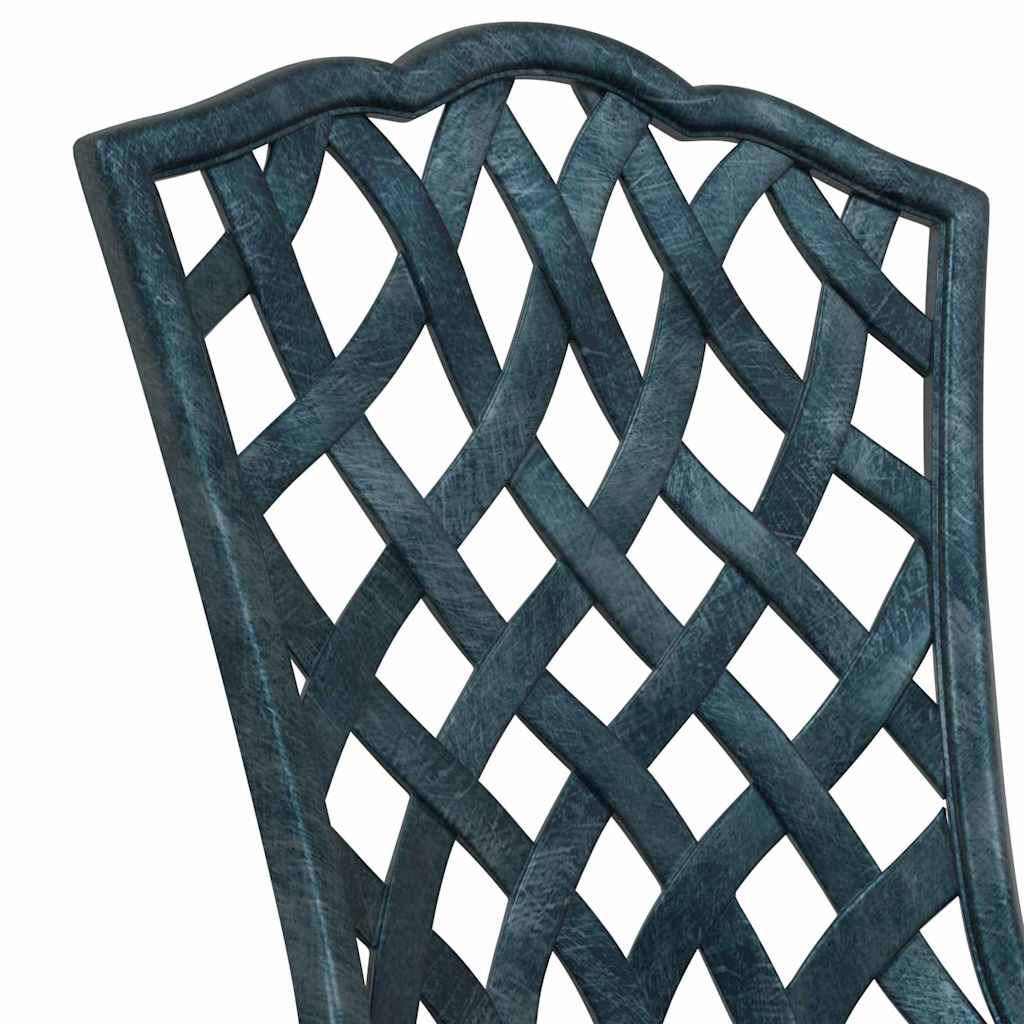 Outdoor Chair Garden 2 Pcs 39 X 40 87Cm Aluminium Green Bronze Black White 39 cm