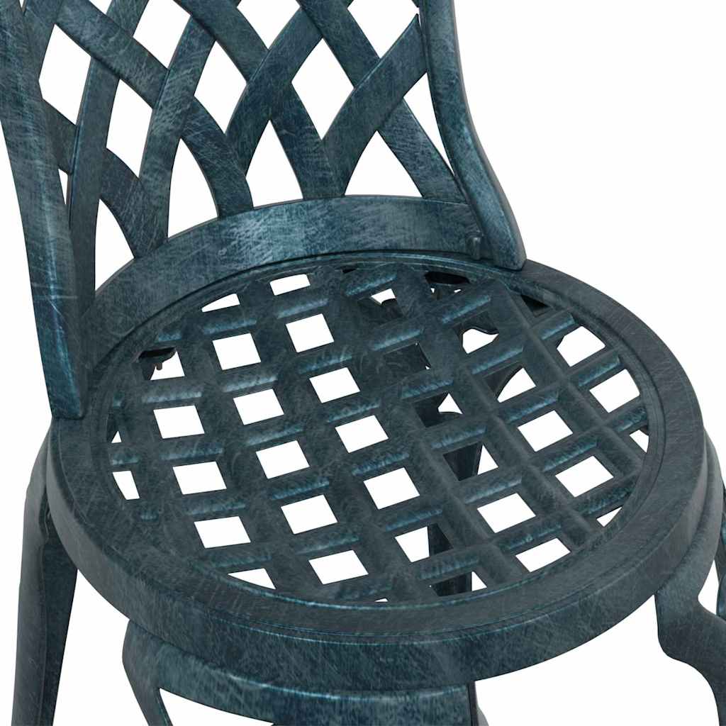 Outdoor Chair Garden 2 Pcs 39 X 40 87Cm Aluminium Green Bronze Black White 39 cm