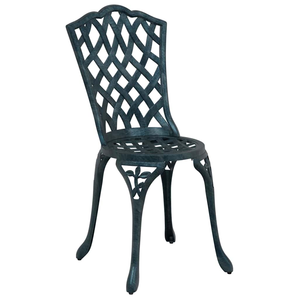 Outdoor Chair Garden 2 Pcs 39 X 40 87Cm Aluminium Green Bronze Black White 39 cm