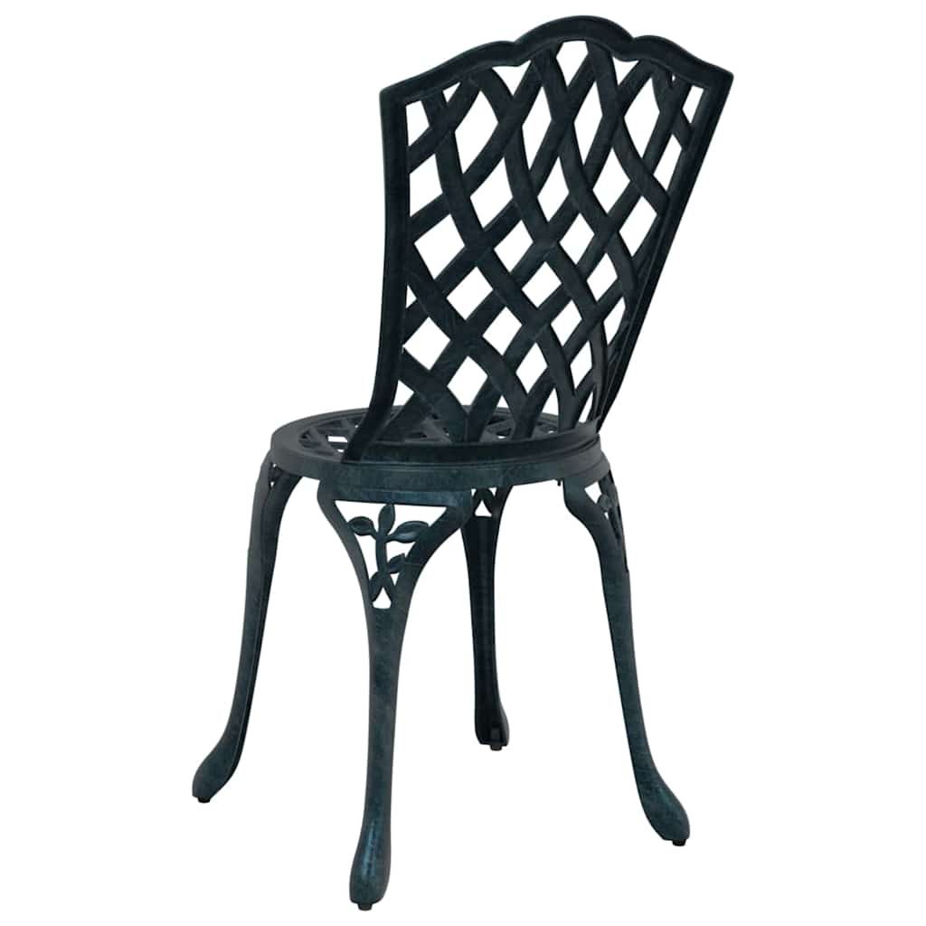 Outdoor Chair Garden 2 Pcs 39 X 40 87Cm Aluminium Green Bronze Black White 39 cm