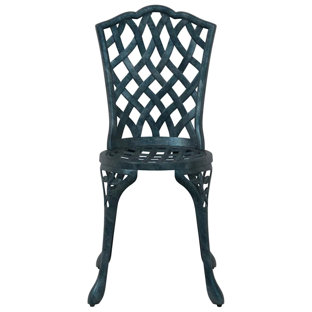 Outdoor Chair Garden 2 Pcs 39 X 40 87Cm Aluminium Green Bronze Black White 39 cm