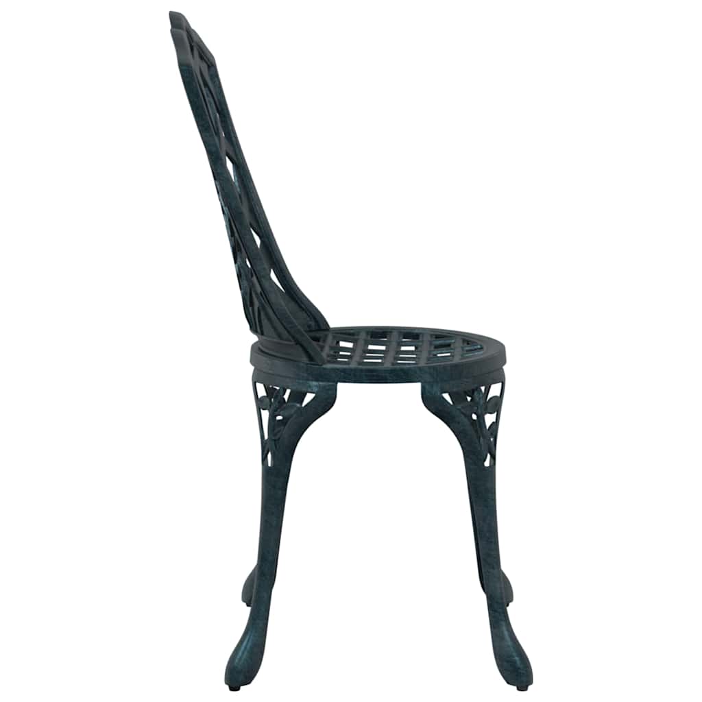 Outdoor Chair Garden 2 Pcs 39 X 40 87Cm Aluminium Green Bronze Black White 39 cm