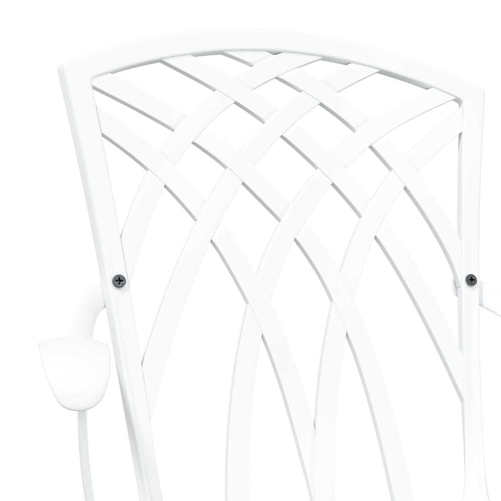 Garden Chair 2 Pcs 53 X 51 X 88.5Cm Aluminium