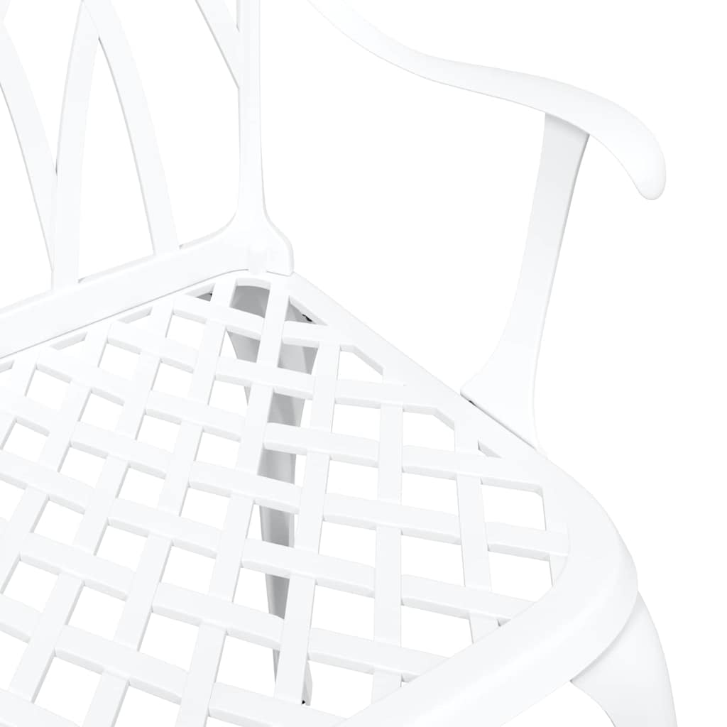 Garden Chair 2 Pcs 53 X 51 X 88.5Cm Aluminium